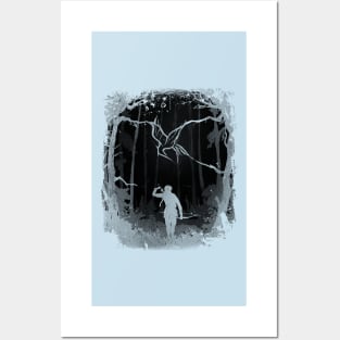 Hunger Games Woods - Black Cyan Posters and Art